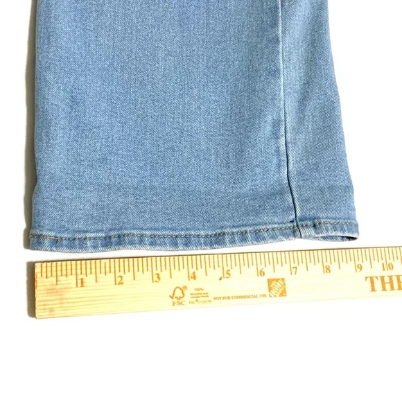 LEVI'S Heritage High Rise Loose Straight Leg Zip Fly Jeans Sz 8 Light Wash - Picture 13 of 15